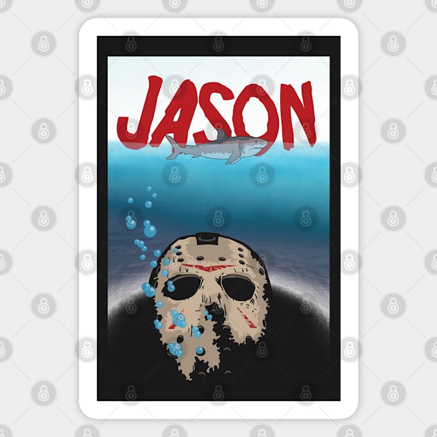 Jason Vs Jaws Magnet by Ibentmywookiee